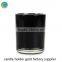 inner black clear bottom candle jar glass container