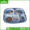Basketball design first grade 4 compartments children melamine plastic dish