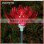 Solar Powered Iron Garden Flower Stake Rotating Solar Garden Lights