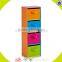 Wholesale new fashion wooden kids storage rack high quality wooden kids storage rack W08C036