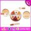 2017 New design simulation kids natural wooden birthday cake toy W10B180