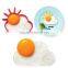 Food Grade Silicone Fried Egg Rings Egg Tray Sunny Cloud Egg Shapers Mold