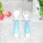 Wholesale Safe PP Plastic Baby Fork&spoons /custom Baby Feeder Plastic Fork&spoons