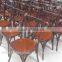 cross back chairs wooden banquet rental wedding chair