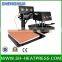 swing head double stations pneumatic heat press machine for sale, CE approved