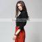 Ladies New Fashion Autumn Korean Style Transparent Pleated Long Sleeve Chiffon Blouse