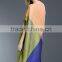 Lady color matching loose crumple oblique shoulder dress
