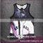 Custom sublimation skull gym vest stringer printing tank top for man