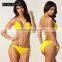 Multicolor nylon xxx photos bikini blank swimwear with chest pad