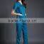 2016 Juqian custom high end V neck green usually Hospital Nursing Scrubs Nursing Uniforms