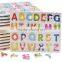 2017 toys puzzle Wooden toy letters puzzle wooden alphabet learning toy