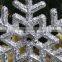 Hot Sale christmas tree Snowflakes plastic christmas plastic glitter hanging snowflake ,christmas decorations