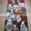 China Home Textile 100% Cotton Beach Towel Reactive Printed