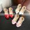 B22684A Korea fashion girls beaded Diamond bowknot Princess Shoes