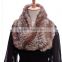 SJ044-01 Hot Sale Knitted Garment Accessories Circle Fur Scarf