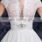 high neck Taffeta dress necklace wedding dress bridal gown evening dress