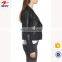 High Quality Custom Your Deisgn Women Fashion Motocycle Biker Black Short Genuine Leather Jacket Made in China