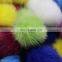 4cm mink fur pompoms long spiky hairs for necklace ear rings small nylon loops 1.6" tiny fur balls