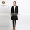 Top Quality Latest Design Black Long Wool Winter Coat