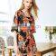 OEM service floral printing romper women short jumpsuit wholesale