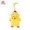 Hot sale funny yellow chicken plush animal card coin purse