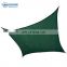Breathable / waterproof square sun shade sails / triangle plastic green shading cloth for outdoor garden canopy cover