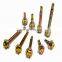 wholesale hardware product fastener manufacture GONUO Hardware YELLOW ZINC PLATED hex head self drilling screws 6.3*45mm