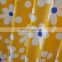 i@home pongee polyester printed bath curtain yellow shower curtain sunflower