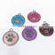 Decorative dog collar accessories paw print charm dog