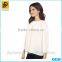 2016 Custom Latest Design White Casual Summer Blouse for Women