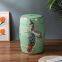 Chinese New Style Birds Flowers Trees Painting Classic Ceramic Drum Stool For Dressing Table
