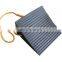Black durable wheel chock set rubber wheel chock block with poly rope