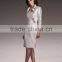 Knee-Length Mother of the Bride Dress with Three Quarter Sleeve Jacket and Beading High Quality Mother of the Bride Dress