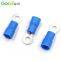 RV2-3  pre-insulated cold pressed O-shaped round brass tinned terminal