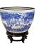 Wholesale chinese blue white ceramic planters pots for indoor and outdoor