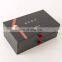 ECO friendly large black luxury gift boxes with double draw paper folding packaging