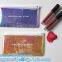 Re-close Lipstick Mascara Travel Packaging, Bubble Padded Zipper Bag, Cushioned Postal Bags With Zipper