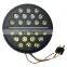 Convex lens led work lights 6000k waterproof professional flat lens white solar headlamp