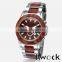 BEWELL Rosewood and steel watch Hot sale Japan movement 3ATM water resistance WOOD WACTH