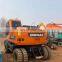 Подержанный колесный экскаватор Doosan DH150W-7, оригинальные экскаваторы Doosan, DOOSAN DH140-7 DH150-7