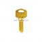 New Style Custom Brass Color Door Blank Key For Designs
