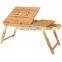 Bamboo Laptop Desk Board With Desk Drawer New Design Adjustable Bamboo Laptop Holder Desk