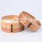 Japanese round wooden food bento box
