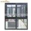 Simple Design Bathroom Aluminium Balcony Window Track Hurricane Impact Glass 3 Tracks Sliding Window