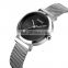 New Arrival Skmei 1595 Stainless Steel Strap Quartz Watch Simple Design Wristwatch for Women