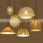 plafond living room home decor wicker housing woven decoration vintage covers shades hanging ceiling bamboo rattan pendant lamp