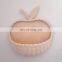 Handwoven Apple Shaped Rattan Wall Basket Toy Storage For Kid's Room