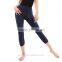 2517 Roll Down Dance Wear Capri Yoga Leggings, Shine Sport Leggings