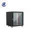 12U height 700 width 600 depth 600 black four-door small wall-mounted dual-purpose switch router cat personal office network monitoring cabinet