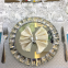 Crystal Rhinestone Diamond Wedding Glass Mirror Under Charger Plate Wholesale
